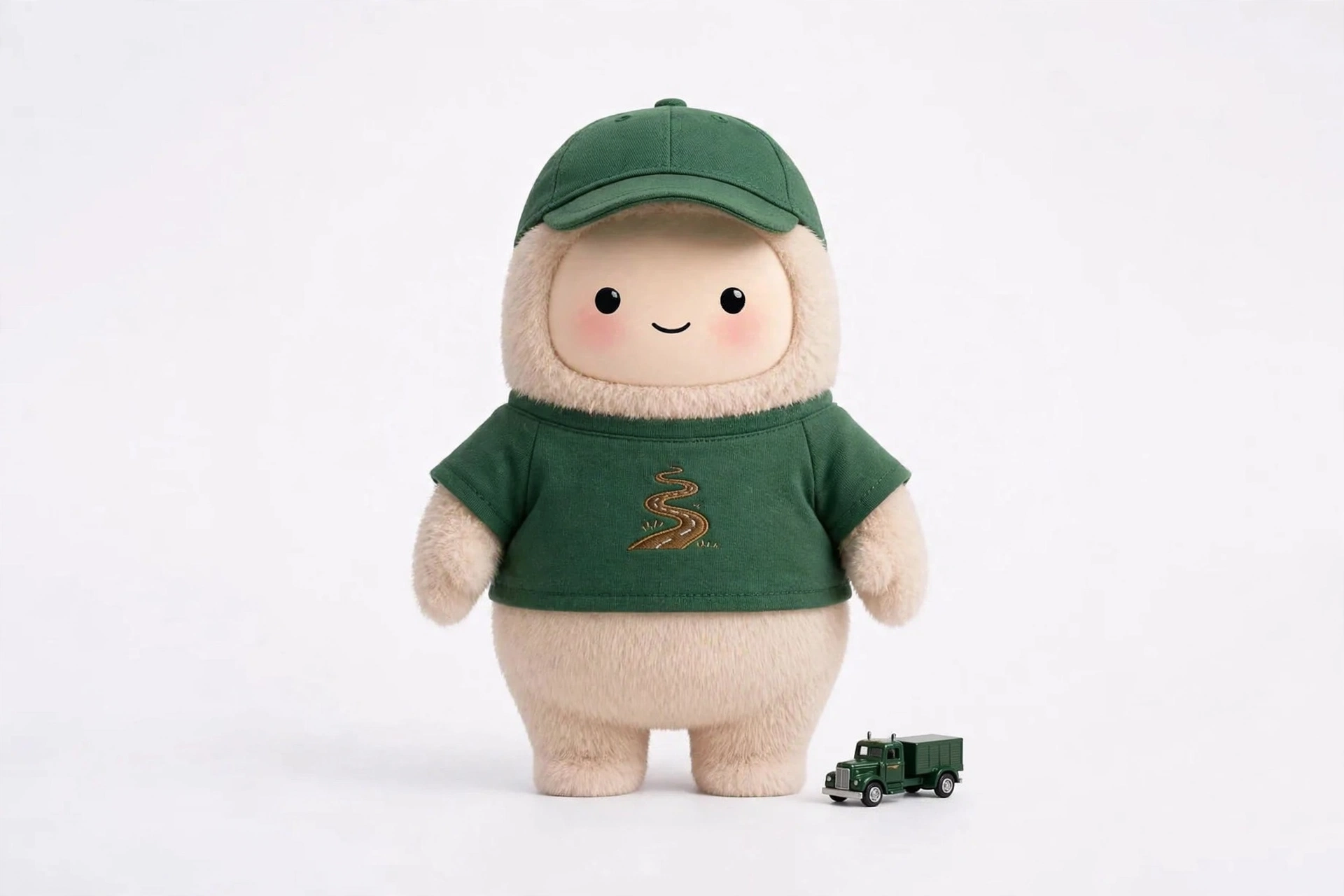 Trucker Money Buddy — cream Muse avatar, AI money buddy for truck drivers on MyAgentFace