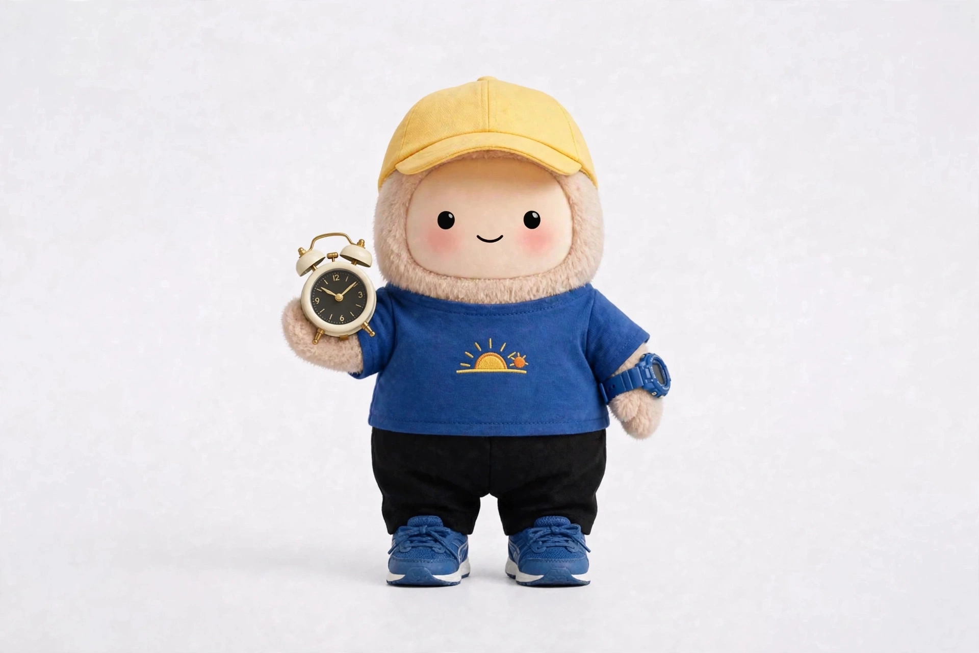 ADHD Morning Coach wearing Timed Routine Ready — Clear ready outfit for a timed get-ready sequence.