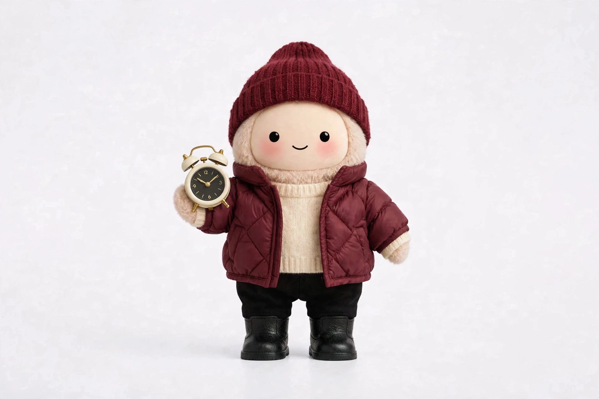 ADHD Morning Coach wearing Winter Morning Layers — Warm layers for dark winter mornings.