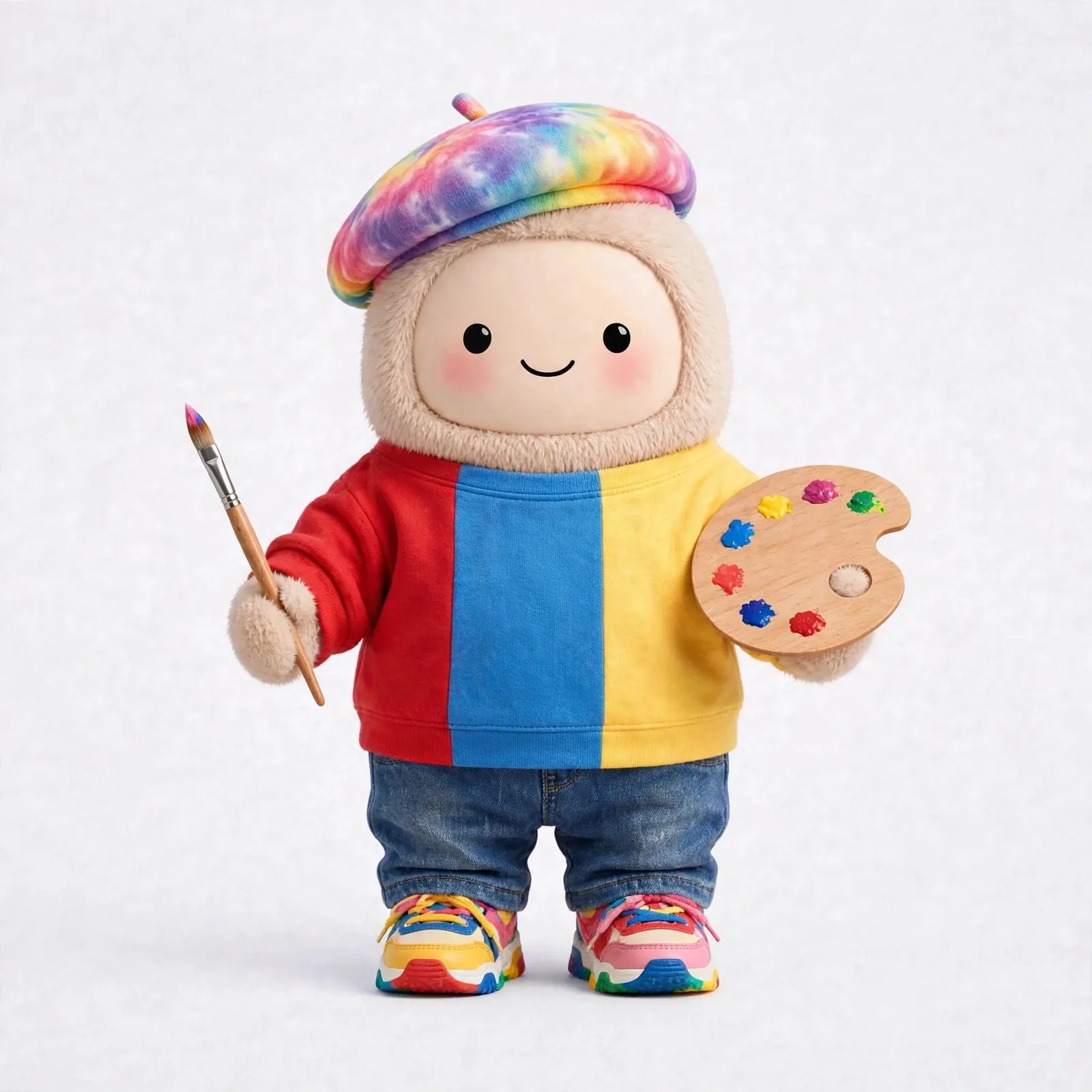 Creative Muse wearing Rainbow Studio Fun — Playful rainbow panels for pure joyful making energy.