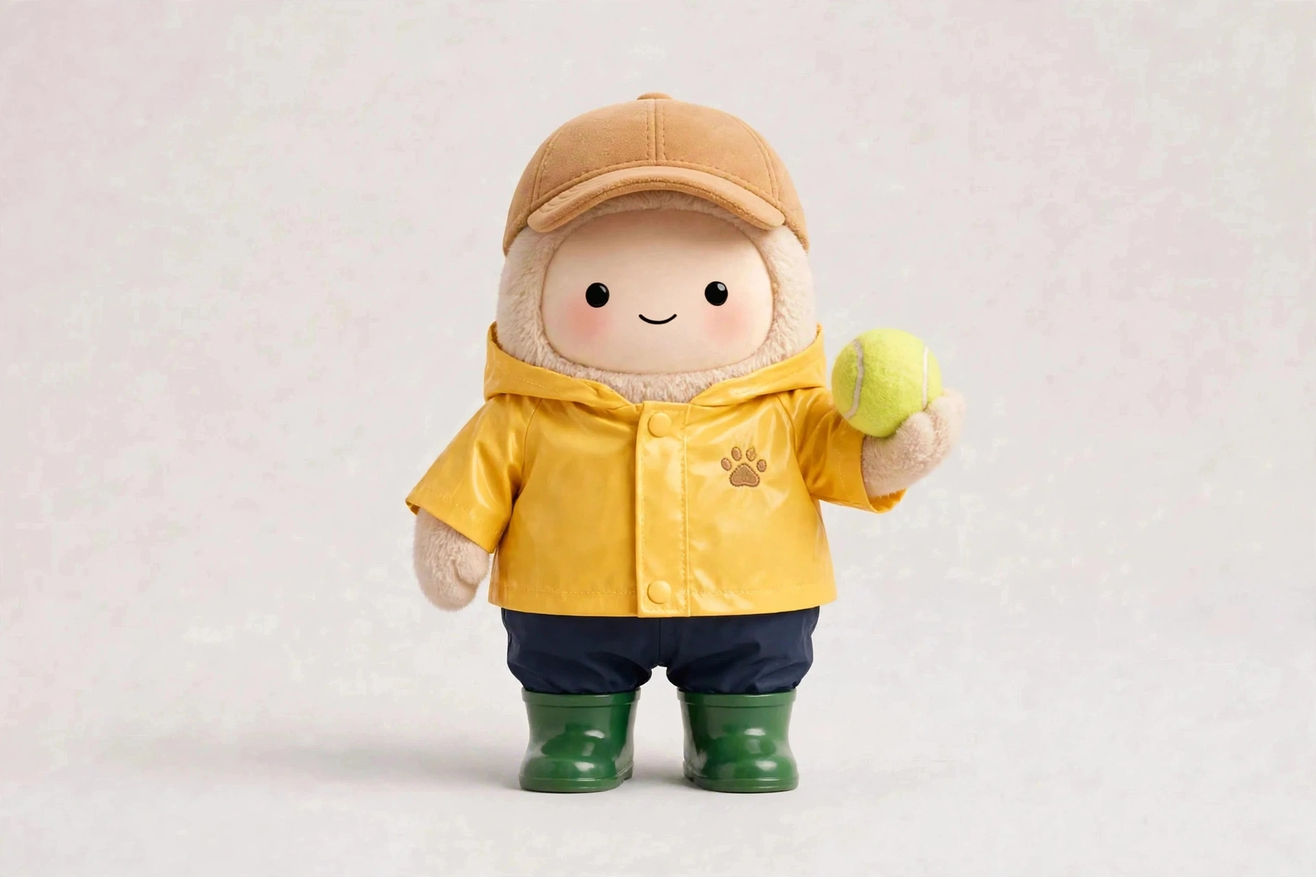 Dog Training Buddy wearing Rainy Day Splash — Bright waterproof fun for rainy training walks.