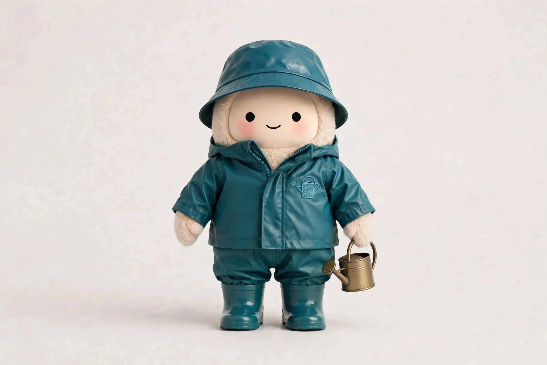 Garden Coach wearing Rainy Day Gardener — Waterproof set for rainy gardening days.