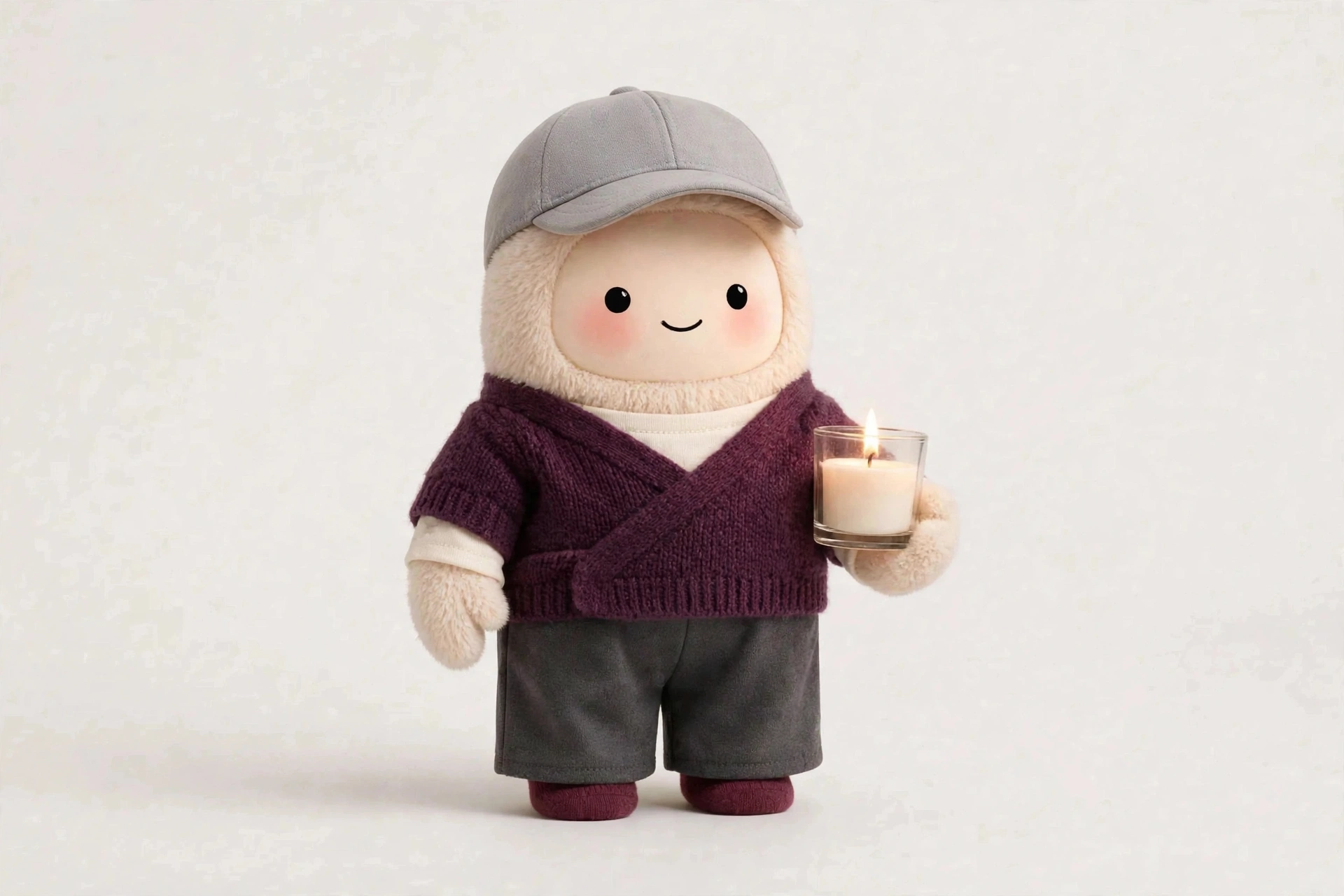Grief Companion wearing Warm Evening Wrap — Warm and unhurried for a quiet evening in.