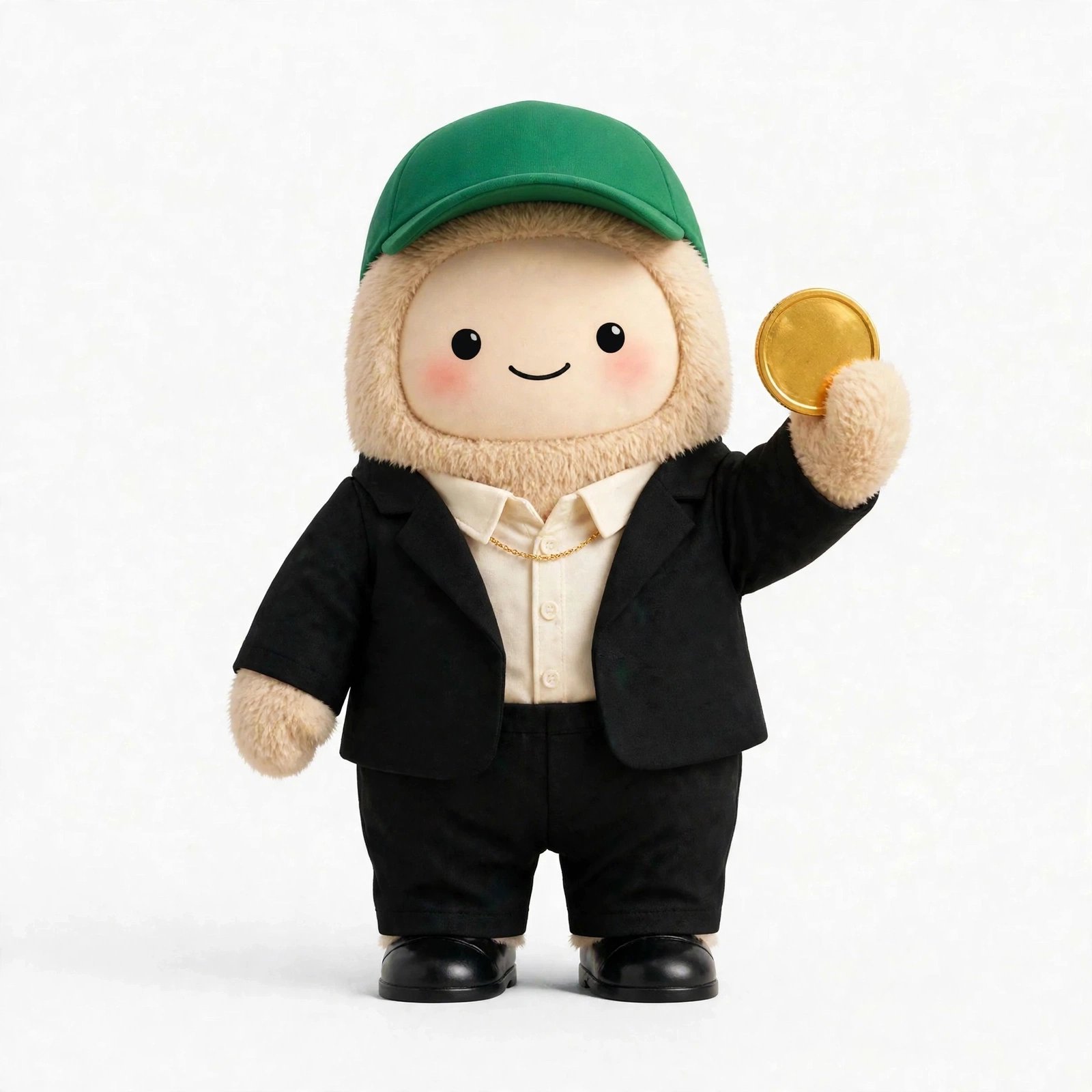 Money Coach wearing Golden Celebration Suit — Smart black suit with a gold touch for big wins.