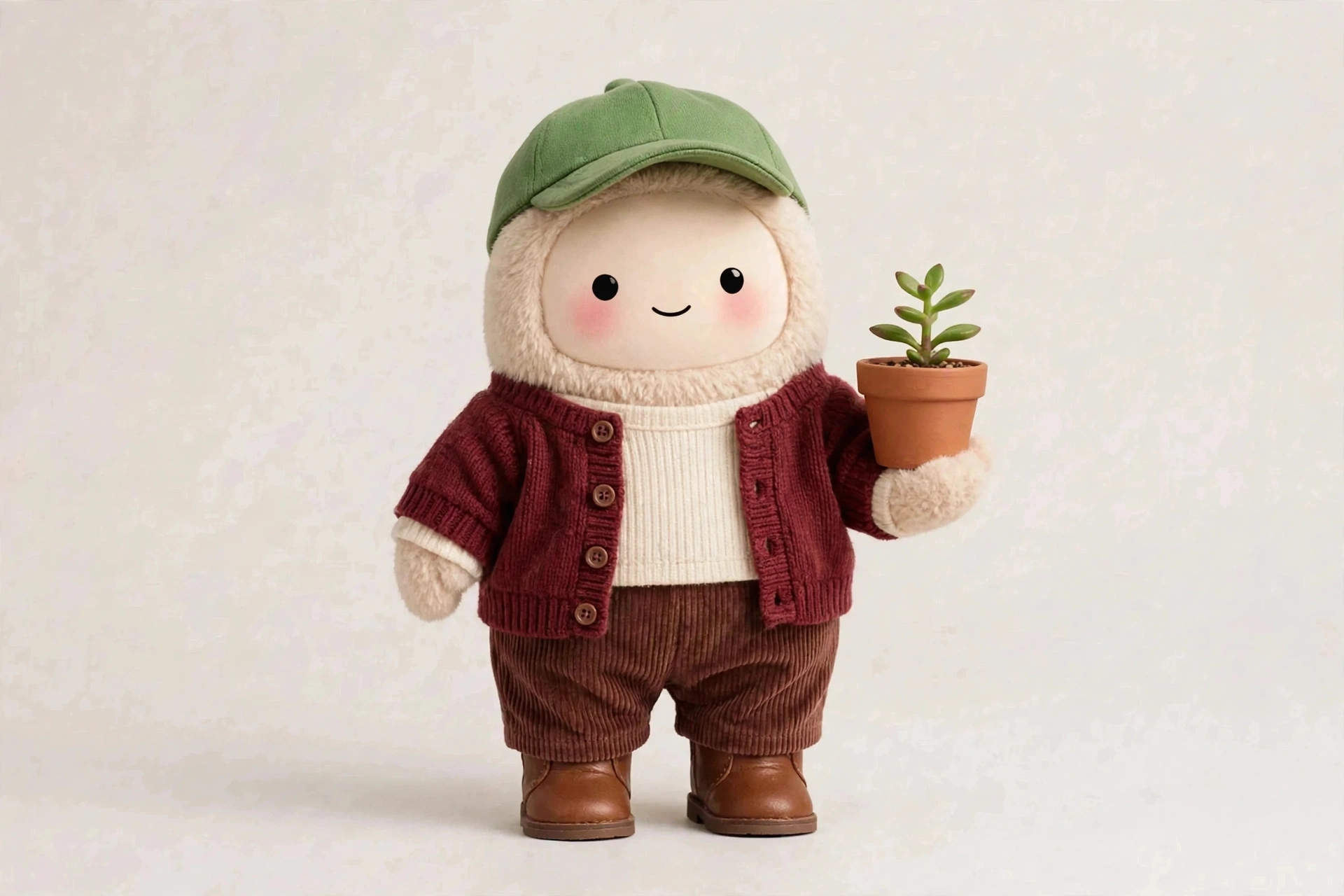 Plant Coach wearing Autumn Greenhouse Cosy — Cosy autumn layers for greenhouse afternoons.