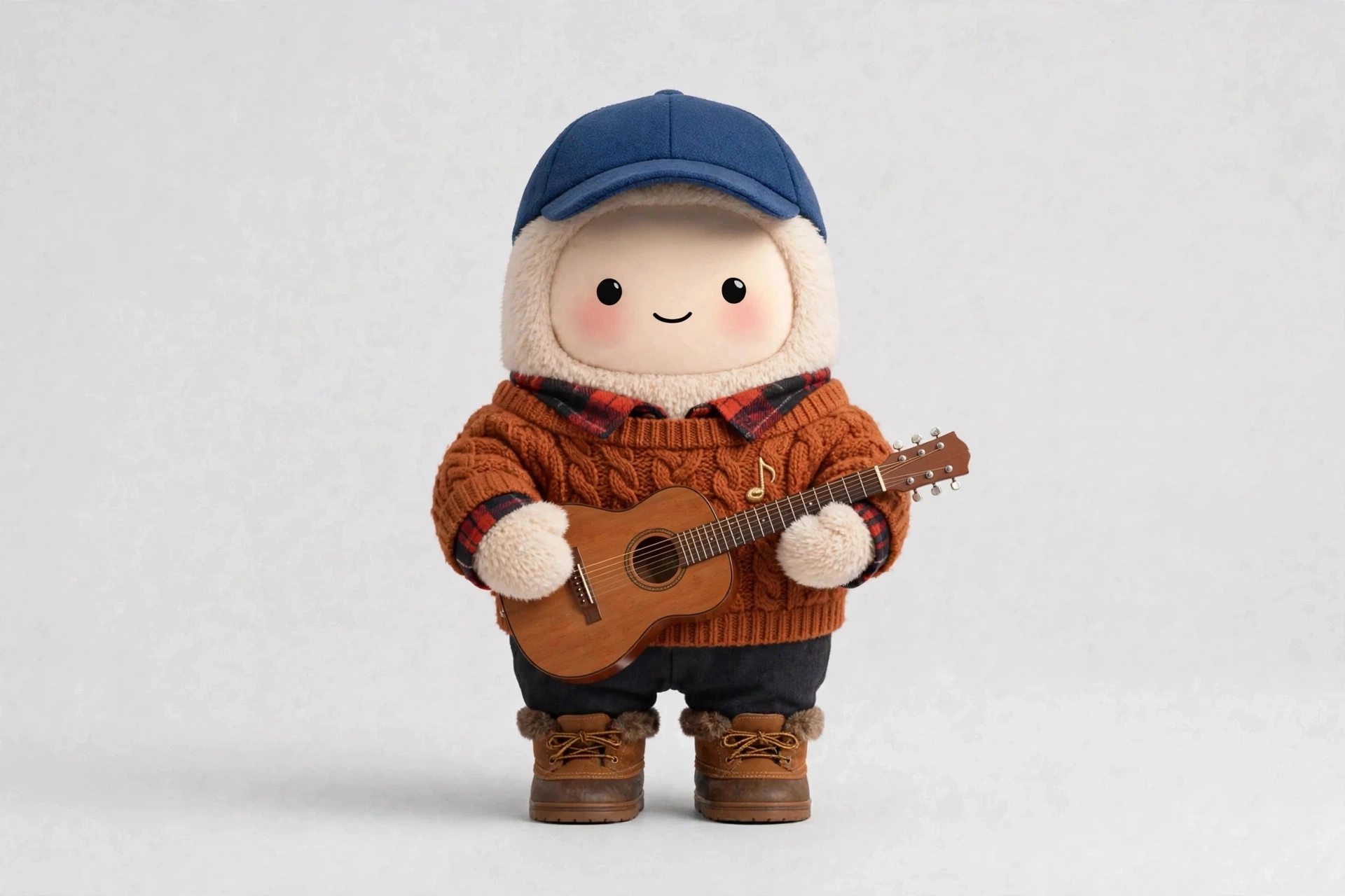 Songwriting Partner wearing Cozy Cabin Writing — Thick cabin knits for songs written far from noise.
