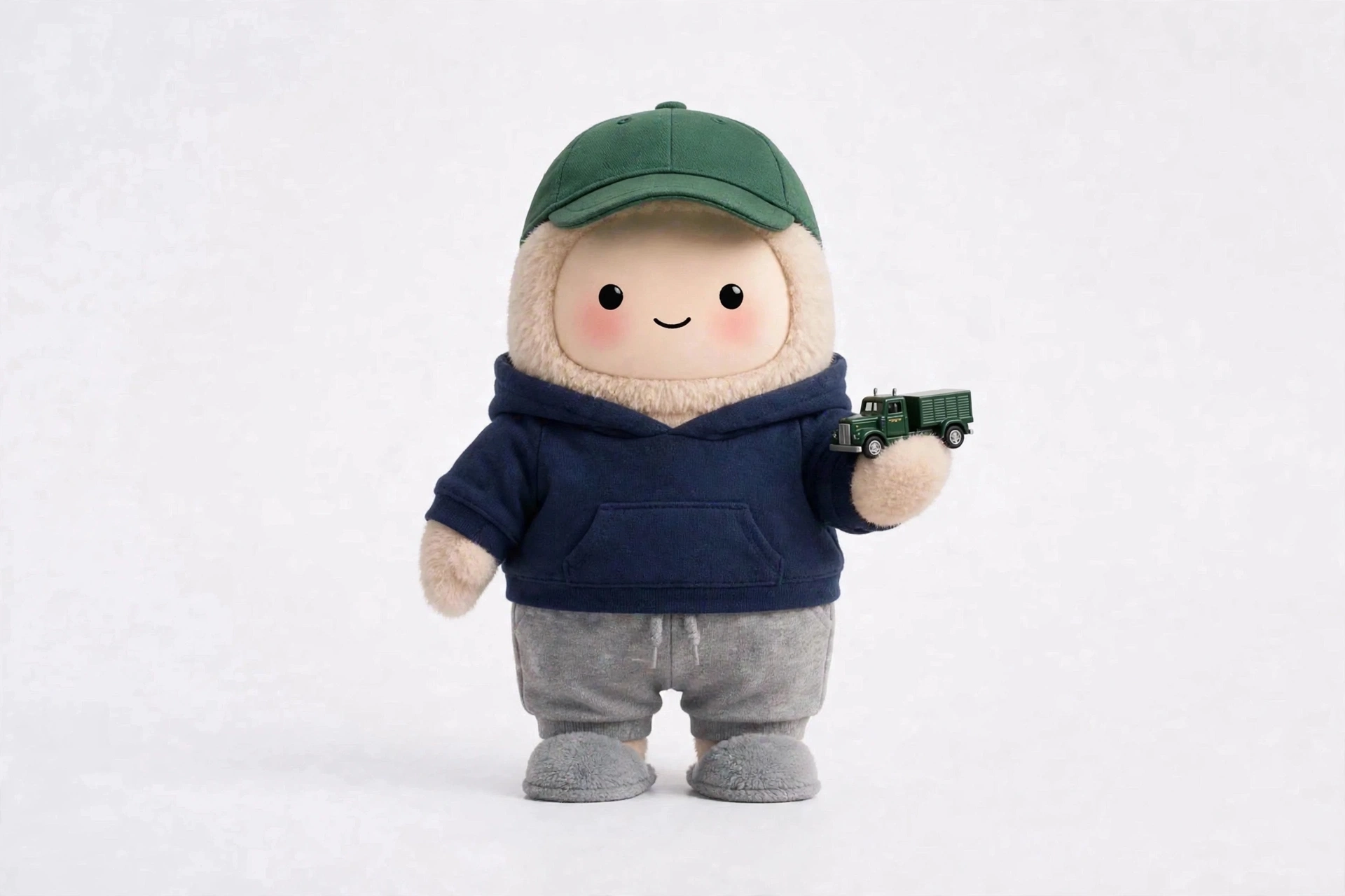 Trucker Money Buddy wearing Home Time Hoodie — Soft home-time comfort for well-earned rest days.